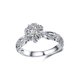 thumbnail image 1 of Exquisito anillo ahuecado, elegante anillo de racimo de diamantes, accesorios de joyería de boda de compromiso, anillos apilables, joyería para Ropa, zapatos y accesorios Miscelánea Numero 5 Minnieouse AP006769-05, 1 of 6