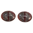 thumbnail image 3 of Red and Black Dragon Inspired Oval Glass Eyes, 3 of 5