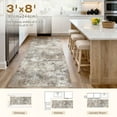 thumbnail image 7 of UERMEI 3x8 Runner Washable Area Rugs for Living Room, Modern Abstract Printed Rug, Vacuum-Friendly, Non Slip Indoor Rug for Bedroom Entryway Home Decor Carpet, Gold Brown, 7 of 7