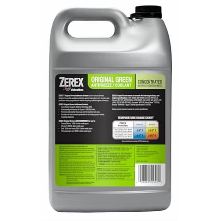 Zerex Original Green Low Silicate Concentrate Antifreeze/Coolant 1 GA, Case of 6
