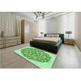 thumbnail image 4 of Ahgly Company Indoor Rectangle Patterned Jade Green Area Rugs, 7' x 9', 4 of 6