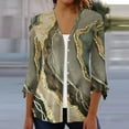 thumbnail image 2 of Femmes Cardigan 3/4 Manches Bouton vers le Bas Kimonos Légers Vêtements d'Automne Décontractés, 2 of 6