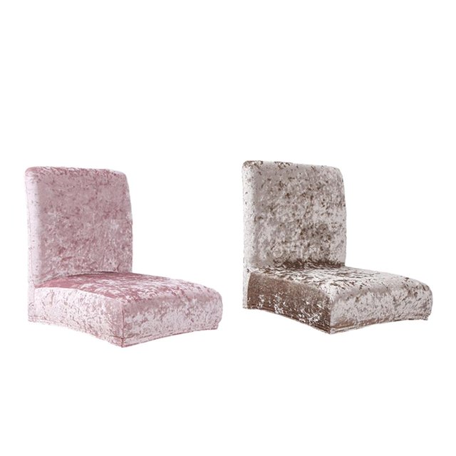 2 piezas de cubierta corta para silla con respaldo bajo, comedor, taburete , decoración, yotijar Fundas elásticas para asientos de comedor