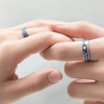 thumbnail image 3 of Anillo abierto de cielo nocturno para hombre y mujer, adorno de mano de estilo Simple y elegante, decoraciones de joyería, anillos ajustables Ropa, zapatos y accesorios Miscelánea para los hombres Qarigey AP015042-01, 3 of 6