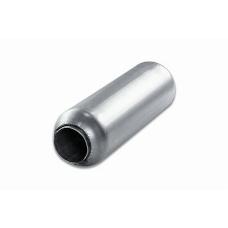 Street Pack - SP3512B 3.5" Blank Round Body Glasspack Muffler - 2" Center In / 2" Center Out