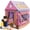 Colorful, variant on Retrok Kids Playhouse with Roll-up Door Colorful Cute Playhouse Tent Large Size House Play Tent Detachable Foldable Castle Easy to Assemble for Boys Girls Indoor Outdoor Game 40.5×36.6×27.5in