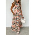 thumbnail image 1 of FOLUNSI Stylish Boho Floral Halter Maxi Dress - Festive Flair, 1 of 8