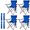 4pcs-blue, variant on 4PCS Folding Camping Chairs-Lightweight, Installation-Free, Portable Chair for Beach, Lawn, Outdoor Sports