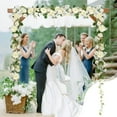 thumbnail image 2 of SLYNSHome Flower Garland Artificial Rose Vine with Green Leaves White Hanging Fake Roses Rattan for Room Party Home Wedding Arch Spring Summer Decor, 2 of 7