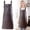 White, variant on 1pc Leather Apron Blending Aprons Adjustable Neck For Bbq Gray