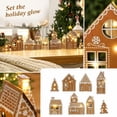 thumbnail image 5 of Gingerbread House Decoration Set Christmas Holiday Village Tabletop Ornament Festive Party Scene Layout for Home Mantel Desktop Collectible, 5 of 5