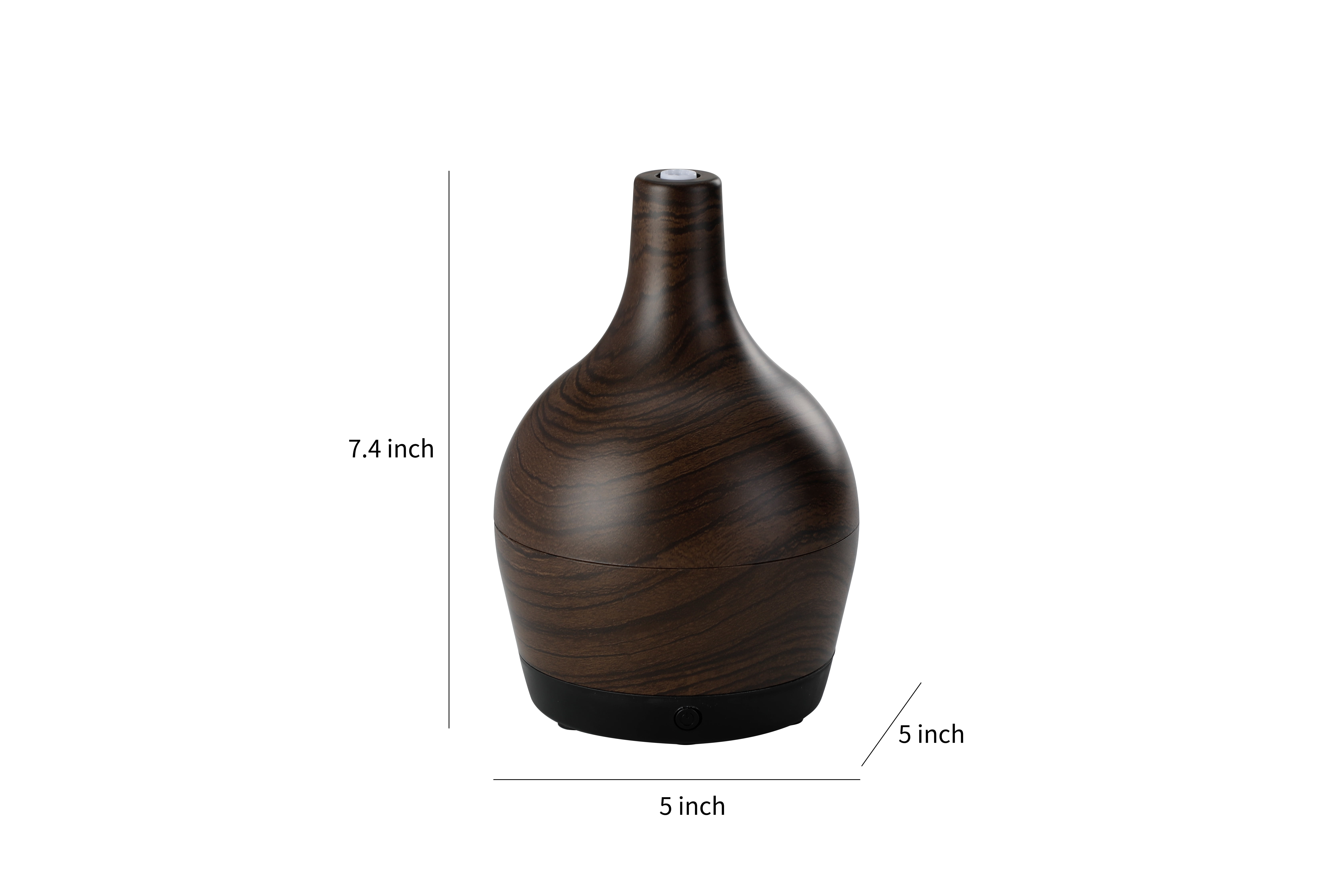 Better Homes & Gardens 180mL Diffuser Wood Spout Ultrasonic Diffuser,  Brown