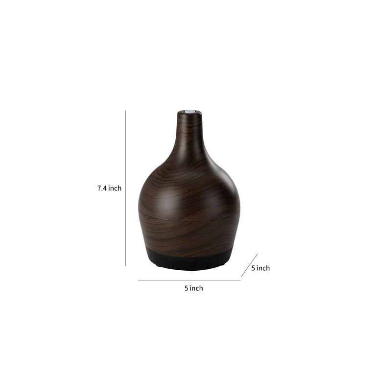 Better Homes & Gardens Wood Spout Ultrasonic Diffuser, Brown photo 4