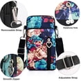 thumbnail image 3 of JANKS Bolso bandolera pequeño para mujer - Mini monederos para teléfono con correa cruzada y billetera - Bolso de nailon para brazo, 3 of 5