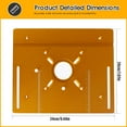 thumbnail image 2 of Router Table Insert Plate 9.4 x 7.9 x 0.2 Inch Aluminum Alloy Portable Milling Machine Flip Board with Clear Scale, 2 of 8