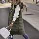 thumbnail image 4 of Chaleco largo con capucha de invierno para mujer, chaleco acolchado sin mangas con cremallera completa, abrigos de moda, chaqueta con bolsillos, 4 of 5