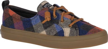 women's crest vibe plaid wool sneaker