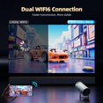 thumbnail image 3 of Proyector HOTPEAK 2025 Mini WiFi Bluetooth Full HD 4K Android 11, 3 of 7