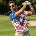 thumbnail image 3 of Garronmavis 250th Anniversary Eagle Matching Couple Tennis Shirts Quarter Zip Matching Golf Shirts for Couple Mens Shirts Casual for Golf Tennis Hiking Running Gym Moisture Wicking, 3 of 5