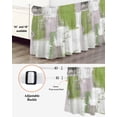 thumbnail image 3 of Sage Green Grey Abstract Bed Skirt King Size 18" Drop Modern Graffiti Brush Art Ruffled Wrap Around Bed Skirts Adjustable Elastic Bedskirt Dust Ruffle for King Size Bed, 3 of 7