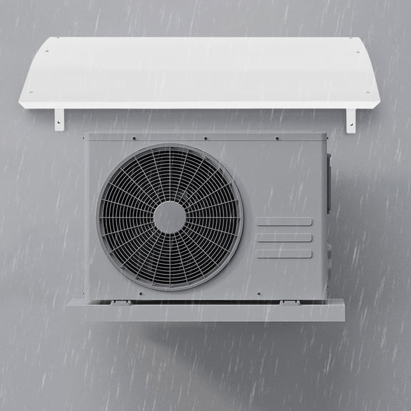 Outdoor Galvanised Steel Air Conditioner Cover, Wall-mounted Sun Shade for Most Air Conditioning Units and Other Outdoor Electrical Equipment or Furniture.
