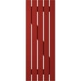 thumbnail image 6 of Ekena Millwork 19 1/2"W x 39"H Americraft Five Board (2 Batten) Exterior Real Wood Spaced Board-n-Batten Shutters w/ Z-Bar (Per Pair), Fire Red, 6 of 10