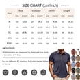 thumbnail image 3 of Qwertyu Men’s Athletic Short Sleeve Polo Shirts Casual Summer Golf Shirts Buttons Collared Solid T Shirts with Pocket Blue 3XL, 3 of 5
