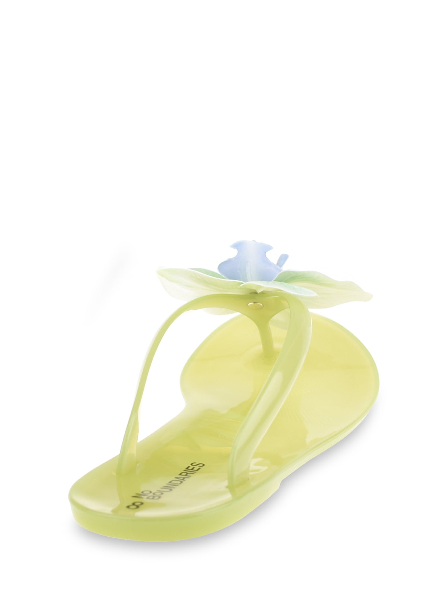 No Boundaries Flower Applique Jelly Sandal