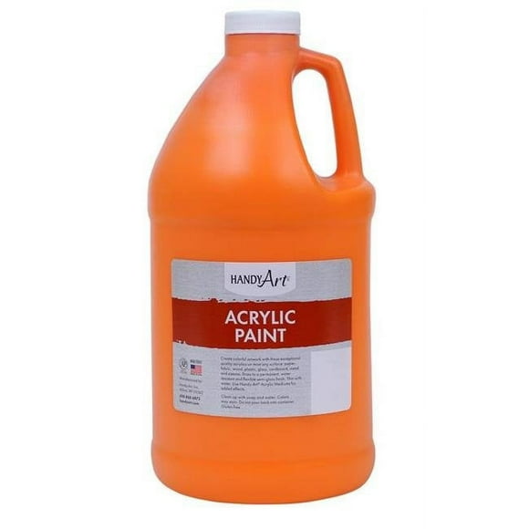 Peinture Rock & Handy Art RPC102025 Peinture Acrylique Demi-Gallon, Chrome & Orange
