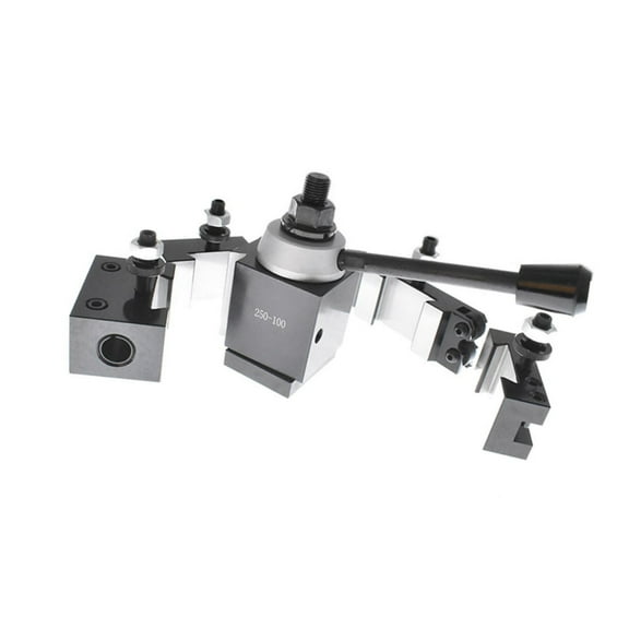 6 Pcs Quick Change Tool Post Set for Lathe Swing 6'' - 12'' Piston Type 100 AXA, 0251-0100