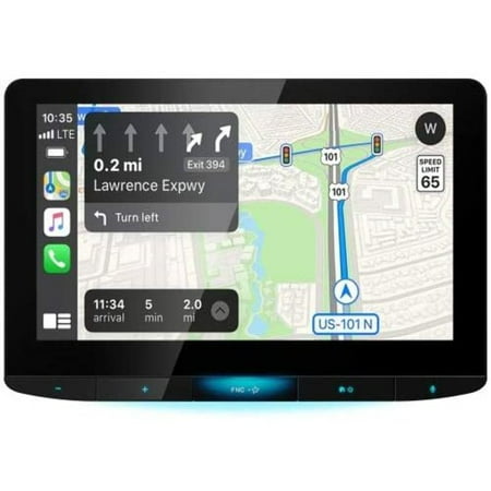 JVC - 10.1" Full HD Screen - Android Auto/Apple® CarPlay™ - Universal Double Din Fit  Digital Media Receiver - Black