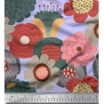 thumbnail image 1 of Soimoi Rayon Fabric Flower Artistic Print Sewing Fabric Yard 42 Inch Wide, 1 of 3