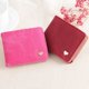thumbnail image 5 of Cartera corta de mujer, cartera de piel sintética de mezclilla multicolor, cartera plegable pequeña con personalidad fresca, 5 of 6