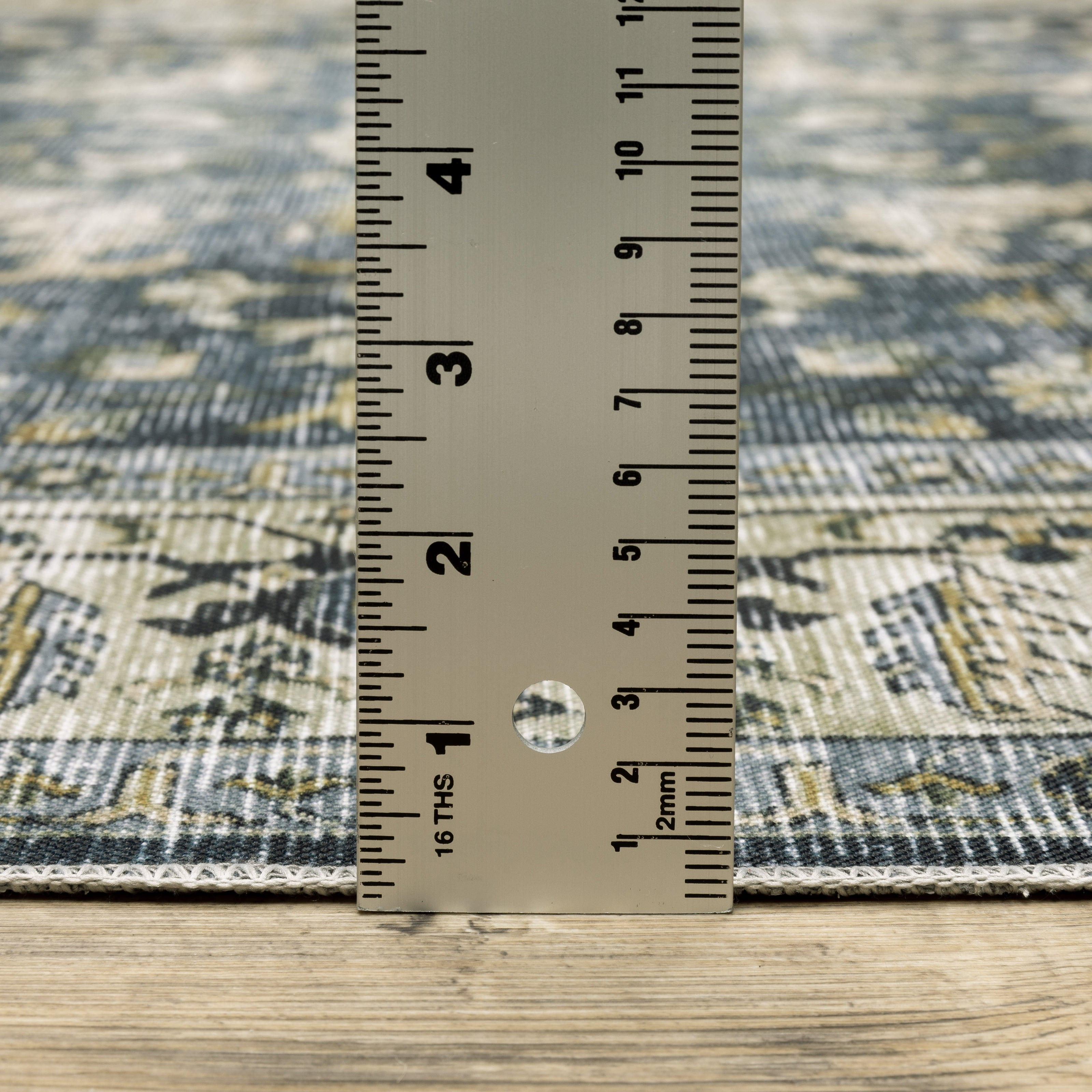 Avalon Home Celeste Washable Vintage Oriental Charcoal/ Gold Indoor Area Rug