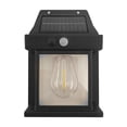 thumbnail image 3 of Lámpara solar de pared para terraza, luz para vallas, luz para escaleras impermeable para exteriores. Negro, 3 of 9