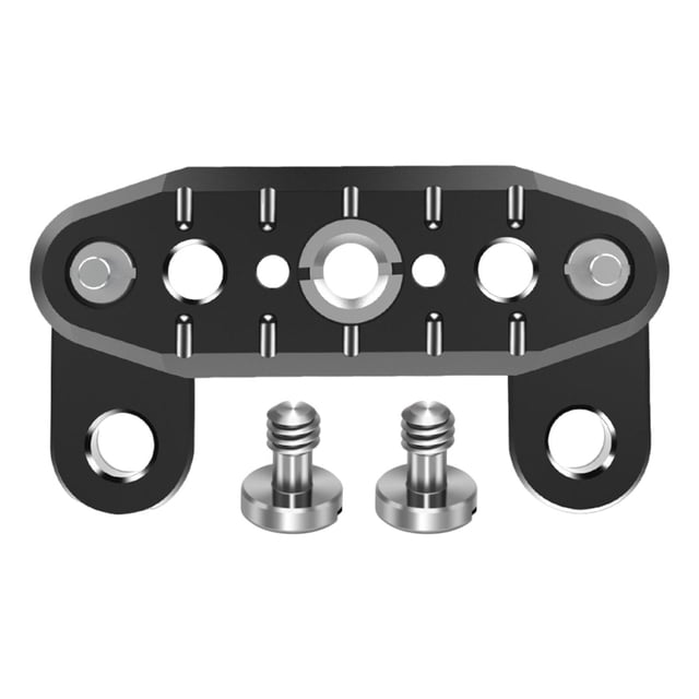 Placa de extensión superior para cámara, placa de montaje adaptadora de aleación de aluminio, soporte de montaje profesional compatible con accesorios