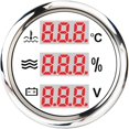 thumbnail image 1 of New 52mm 3 In 1 For Water Temp Meter Voltage Oil Pressure Gauge For Car Boat Marine Yachts Digital Gauges Accessories, 1 of 1