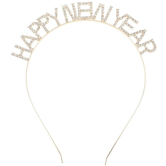 BESTYASH Golden New Year Headband, Funny Party Hairband, Decorative Festival Accessory for Photo Booth and Celebration
