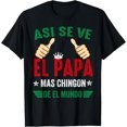 thumbnail image 1 of Soft & Comfy T shirt el Papa Mas Chingon Regalos Para Papa Dia Del Padre Mexicano T-Shirt, 1 of 6