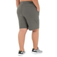 thumbnail image 2 of Athletic Works Women's Plus Size 9" French Terry Drawstring Lounge Shorts, Size 1X-5X, 2 of 7