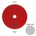 thumbnail image 2 of Unique Bargains 5 Pack 5-Inch Grit 500 Diamond Polishing Pads Wet/Dry for Stone Concrete Marble Quartz, 2 of 6