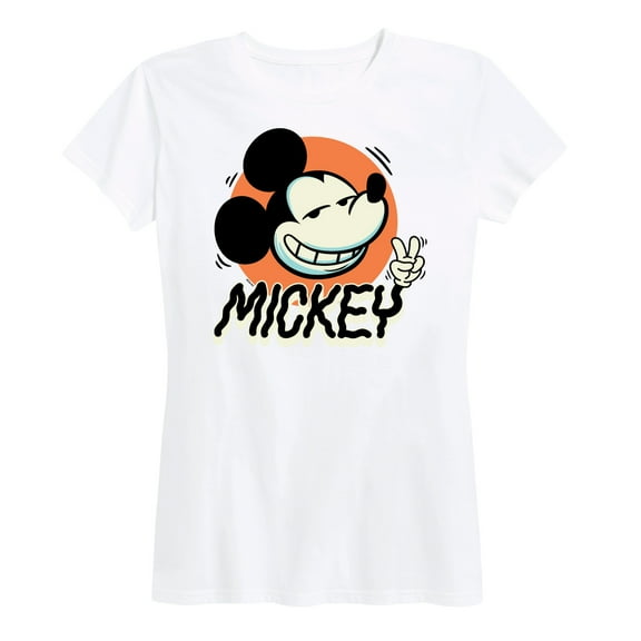 Mickey & Friends - Mickey Peace - Women's Short Sleeve Graphic T-Shirt