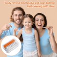 thumbnail image 6 of 240Pcs Interdental Brushes, Silicone Dental Floss Sticks with Storage Case, 2-in-1 Dental Brushes, Teeth Floss Sticks, Portable Dental Toothpicks Cleaning Tool for Braces Oral Care (Orange), 6 of 6