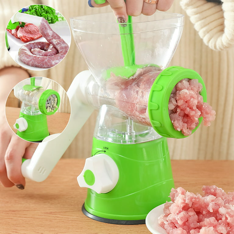 Manual Garlic Chopper And Grinder With Hand Crank