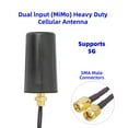 thumbnail image 4 of Outdoor Dual Band Antenna, Waterproof 5dBi ABS Long Range WiFi Booster Antenna  for Router Hotspot, 4 of 7