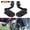 Black, variant on Kojem Pair Motorcycle Foot Pegs Pedals for Harley Touring 1-1/4" 1.25" Long Angled Highway Engine Guard Universal Motorcycle 32mm Crash Bar Adjustable