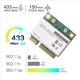 thumbnail image 3 of 3X RTL8821CE 802.11AC para Bluetooth 4.2 433Mbps 2.4Ghz / 5Ghz Banda Dual Mini PCIe WiFi TARJETA RTL8821 Soporte para Computadora Portátil / PC, 3 of 5
