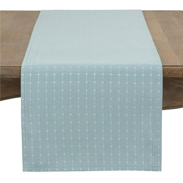 Saro Lifestyle Chemin de Table Ligne Cousue 54 Po x 54 Po Carré Aqua
