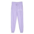 thumbnail image 4 of Makaor Jogger Pants for Women with Pockets Solid Baggy Fleece Loose Joggers with Elastic Waist Purple XL, 4 of 4