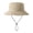 Khaki, variant on Waterproof Bucket Rain Hat with Chin Strap Quick Dry Packable Boonie Sun Hat Safari Hat UV Protection (Black, One Size)